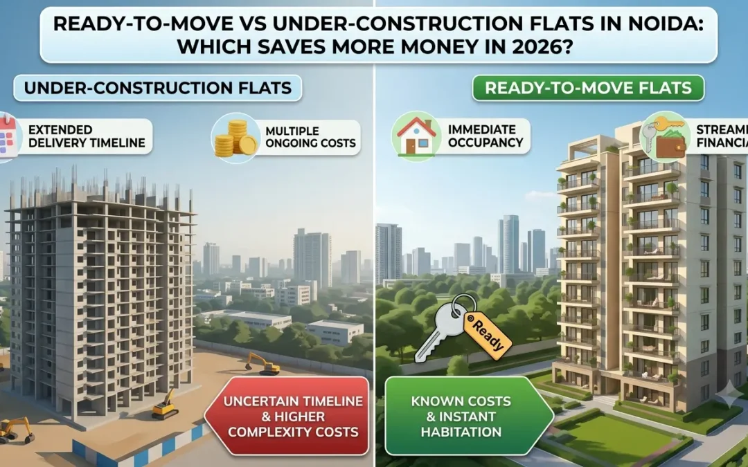 Ready-to-move vs under-construction flats in noida