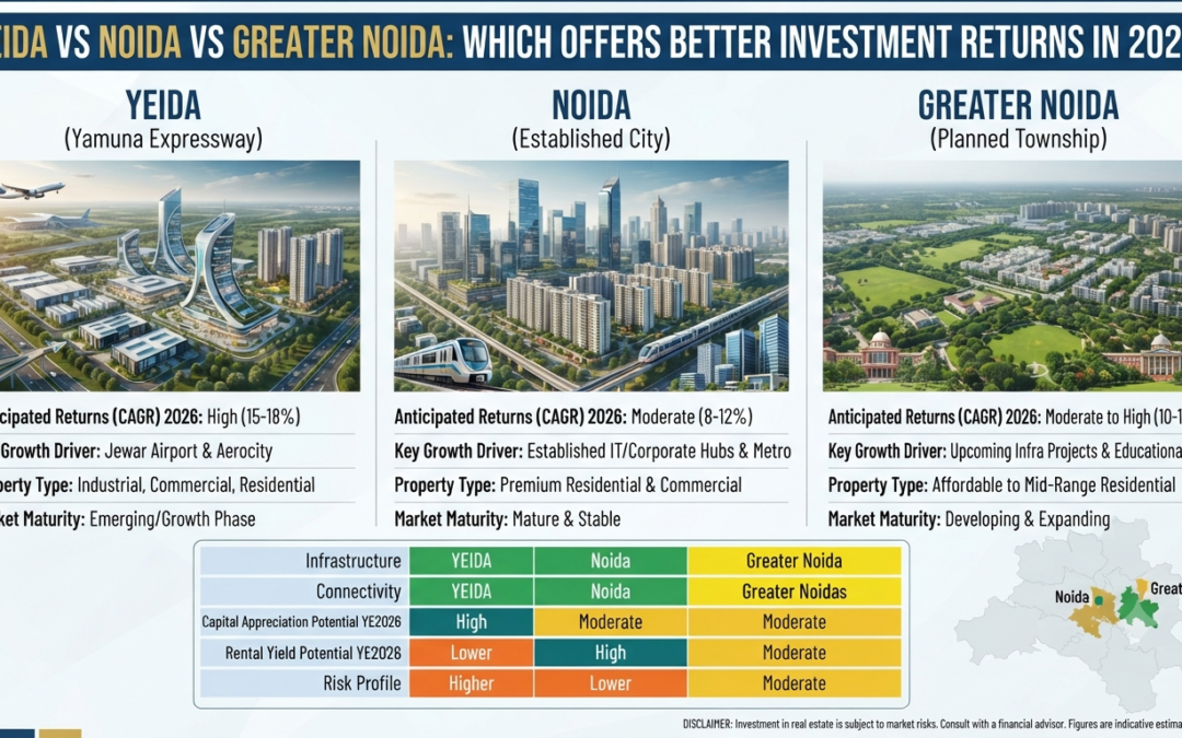 Yeida vs noida vs greater noida